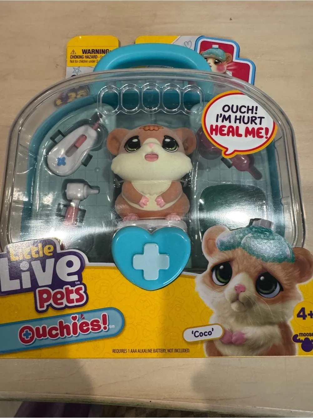 Little Live Pets Ouchies Coco Plush Pet Playset - Teal and Brown